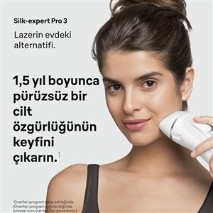 Braun PL3122 IPL Silk Expert Pro 3, Evde Lazerle Tüy Alma, Çanta, Venus Tıraş Makinesi