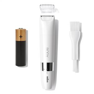 Braun BS1000 Body Mini Trimmer Islak & Kuru Vücut Tüy Kesme Makinesi Beyaz