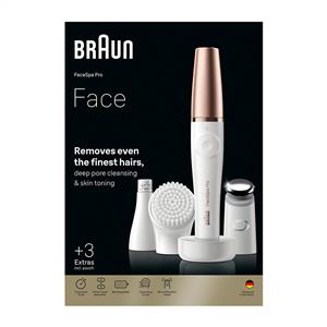 Braun FaceSpa Pro 911 + 3 Ekstra Başlık, Yüz Epilatörü