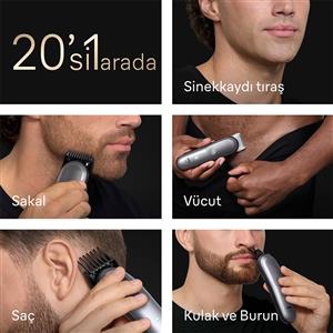 Braun AIO9500 Hepsi Bir Arada Series 9, 20’si 1 arada Tıraş Kiti