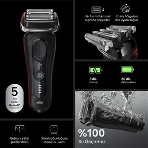 Braun 9110s Series 9 Sport Elektrikli Tıraş Makinesi, Islak ve Kuru