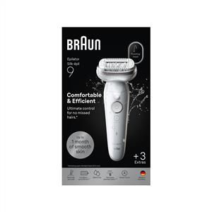 Braun SE9030 Silk-epil 9, Islak ve Kuru, Kalıcı Pürüzsüz Cilt Epilatör