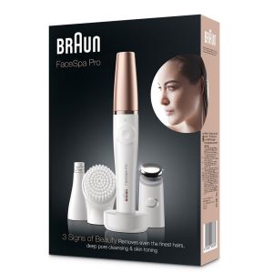 Braun FaceSpa Pro 911 -3 Ekstra Ürün- Yüz Epilasyon Cihazı Beyaz/Bronz