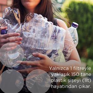 BRITA FİLTRELİ CAM SU ARITMA SÜRAHİSİ (AÇIK MAVİ) 2,5 LT