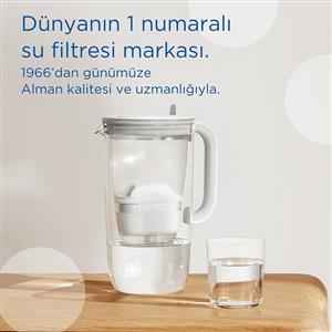 BRITA FİLTRELİ CAM SU ARITMA SÜRAHİSİ (AÇIK MAVİ) 2,5 LT