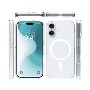 Buff Labs iPhone 16 Magsafe Air Hybrid Kılıf - Şeffaf