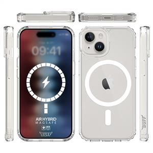 Buff Labs iPhone 15 Magsafe Air Hybrid Kılıf - Şeffaf