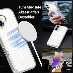 Buff Labs iPhone 17 Magsafe Air Hybrid Serisi Kılıf - Şeffaf