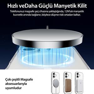 Buff Labs iPhone 17 Magsafe Air Hybrid Serisi Kılıf - Şeffaf