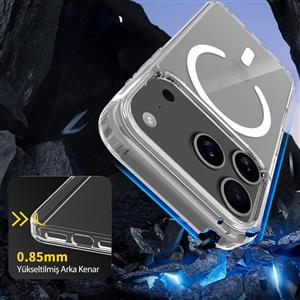 Buff Labs iPhone 17 Pro Magsafe Air Hybrid Serisi Kılıf - Şeffaf