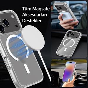 Buff Labs iPhone 17 Pro Magsafe Air Hybrid Serisi Kılıf - Şeffaf