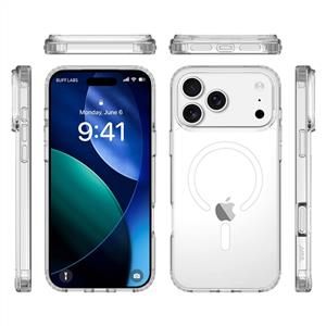 Buff Labs iPhone 17 Pro Max Magsafe Air Hybrid Serisi Kılıf - Şeffaf