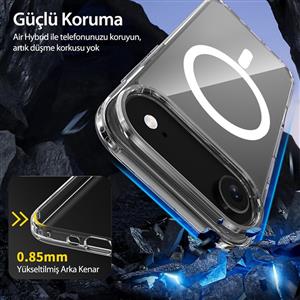 Buff Labs iPhone 17 Air Magsafe Air Hybrid Serisi Kılıf - Şeffaf