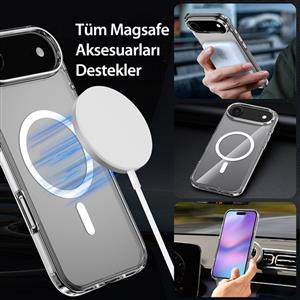 Buff Labs iPhone 17 Air Magsafe Air Hybrid Serisi Kılıf - Şeffaf