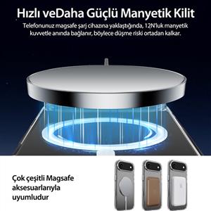 Buff Labs iPhone 17 Air Magsafe Air Hybrid Serisi Kılıf - Şeffaf