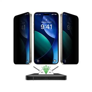 Buff Labs iPhone 17 Pro Max/16 Pro Max 5D Privacy EasyFit Ekran Koruyucu