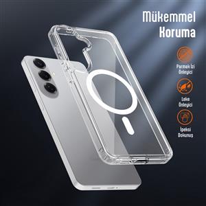 Buff Labs Galaxy S26 Plus MagSafe Air Hybrid Kılıf - Şeffaf