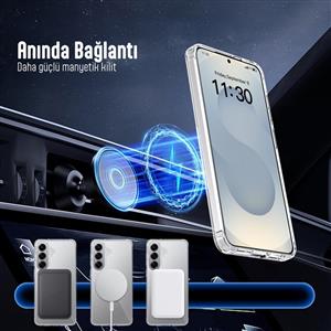 Buff Labs Galaxy S26 Plus MagSafe Air Hybrid Kılıf - Şeffaf