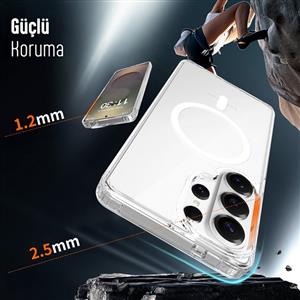 Buff Labs Galaxy S26 Ultra MagSafe Air Hybrid Kılıf - Şeffaf