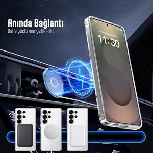 Buff Labs Galaxy S26 Ultra MagSafe Air Hybrid Kılıf - Şeffaf