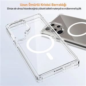 Buff Labs Galaxy S25 Ultra MagSafe Air Hybrid Kılıf - Şeffaf