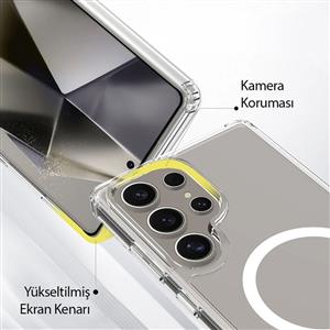 Buff Labs Galaxy S25 Ultra MagSafe Air Hybrid Kılıf - Şeffaf