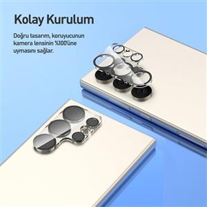Buff Labs Galaxy S25 Ultra Kamera Lens Koruyucu - Şeffaf
