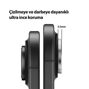 Buff Labs iPhone 17 Air Kamera Lens Koruyucu - Şeffaf