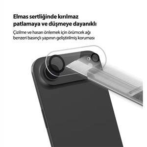 Buff Labs iPhone 17 Air Kamera Lens Koruyucu - Şeffaf