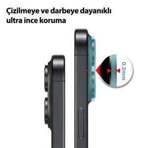 Buff Labs iPhone 17 Şeffaf Kamera Lens Koruyucu