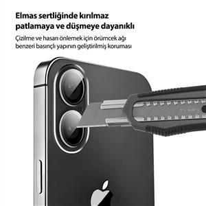 Buff Labs iPhone 17 Şeffaf Kamera Lens Koruyucu