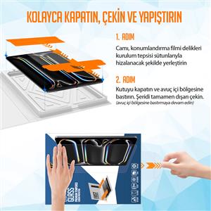 Buff iPad 11 inch A16 (2025) / 10.9 inch 10th (2022) Easyfit Glass Ekran Koruyucu