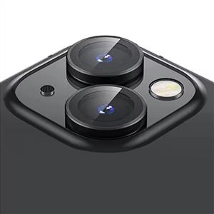 Buff iPhone 15 / 15 Plus Kamera Metal Lens Koruyucu - Siyah
