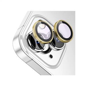 Buff iPhone 15 / 15 Plus Kamera Metal Lens Koruyucu - Rose Gold