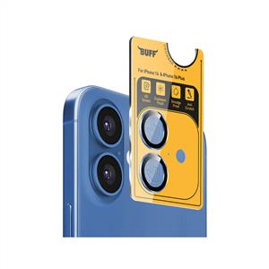 Buff iPhone 16 / iPhone 16 Plus Metal Kamera Lens Koruyucu - Mavi
