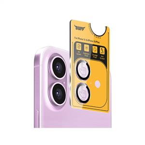 Buff iPhone 16 / iPhone 16 Plus Metal Kamera Lens Koruyucu - Rose Pink