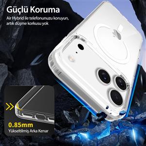 Buff iPhone 18 Pro Max/17 Pro Max MagSafe Air Hybrid Kılıf - Şeffaf
