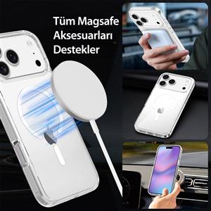Buff iPhone 18 Pro Max/17 Pro Max MagSafe Air Hybrid Kılıf - Şeffaf