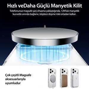 Buff iPhone 18 Pro Max/17 Pro Max MagSafe Air Hybrid Kılıf - Şeffaf
