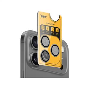 Buff iPhone 17 Pro Metal Kamera Lens Koruyucu - Gri