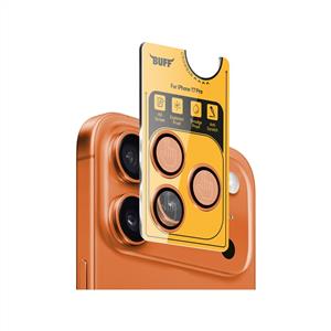 Buff iPhone 17 Pro Metal Kamera Lens Koruyucu - Turuncu