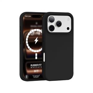 Buff iPhone 18 Pro Max/17 Pro Max MagSafe Rubber Fit Kılıf Siyah