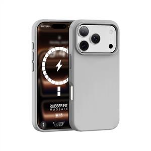 Buff iPhone 18 Pro Max/17 Pro Max MagSafe Rubber Fit Kılıf Gri