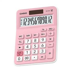 CASIO MX-12B-PK PEMBE MASAÜSTÜ HESAP MAKİNESİ