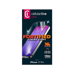 CELLULARLINE IPHONE 17 PRO XTREME  X4 KENARLARI GÜÇLENDİRİLMİŞ EKRAN KORUYUCU