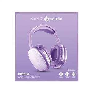 CELLULARLINE MUSIC SOUND MAXI 2 KULAK ÜSTÜ KABLOSUZ KULAKLIK - LİLA