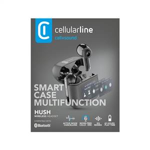 CELLULARLINE Hush ANC + ENC Dokunmatik Ekran TWS Bluetooth Kulak İçi Kulaklık