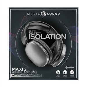 Cellularline Music Sound Maxi 3 ANC Bluetooth KulakÜstü Kulaklık - Siyah