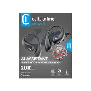 CELLULARLINE Nebit 100+ Dil Anlık Tercüme Özellikli TWS Bluetooth Kulaklık