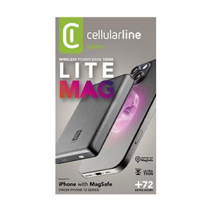 CELLULARLINE ULTRA INCE MAGSAFE 10.000 MAH POWERBANK - KOYU GRİ
